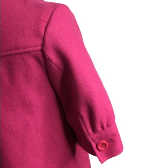 Tulle By Anthropologie Short Sleeve Pink Wool Blend Jacket 3 Top Buttons… - Picture 5 of 7